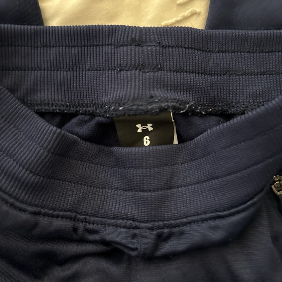 Under Armour Kids Dark Blue Sweatpants - Picture 2 of 3